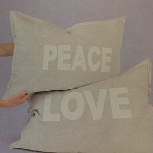 Peace and Love Pillow Sham Set